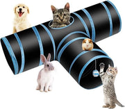 Tunnel per Gatti Tridimensionale con Entrata e Uscita