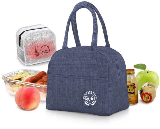 Borsa leggera per picnic, isolata, impermeabile, 6L, con chiusura a raffreddamento e tasca ripiegabile