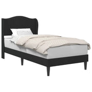 Letto singolo | Letto per adulti | Struttura del letto con testiera Nero 100 x 200 cm Velluto