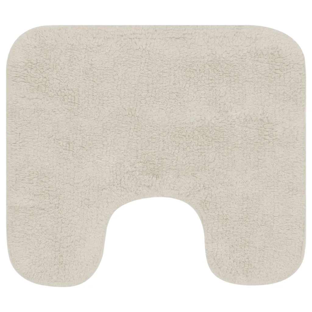 Set Tappetini per Bagno 2 pz in Tessuto Bianco CFW5700213