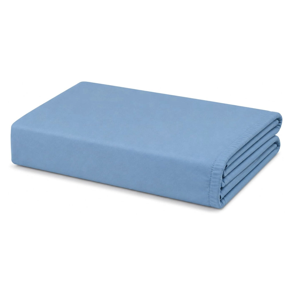 Romomoka, Lenzuolo Matrimoniale Lenzuolo Sotto con Angolo da 27 cm, Azzurro