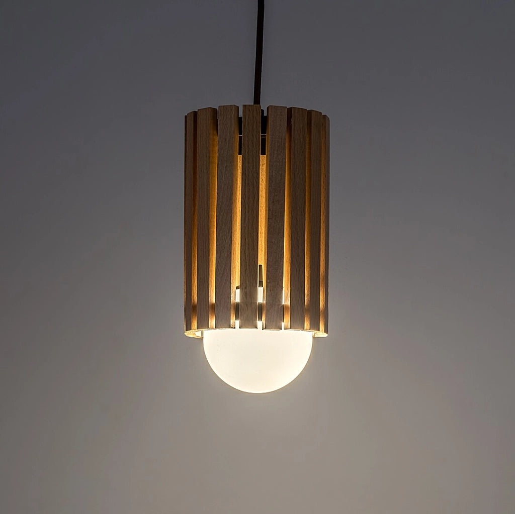 Lampada sospesa Noxelle 1xG9 sfera nera legno Rabalux