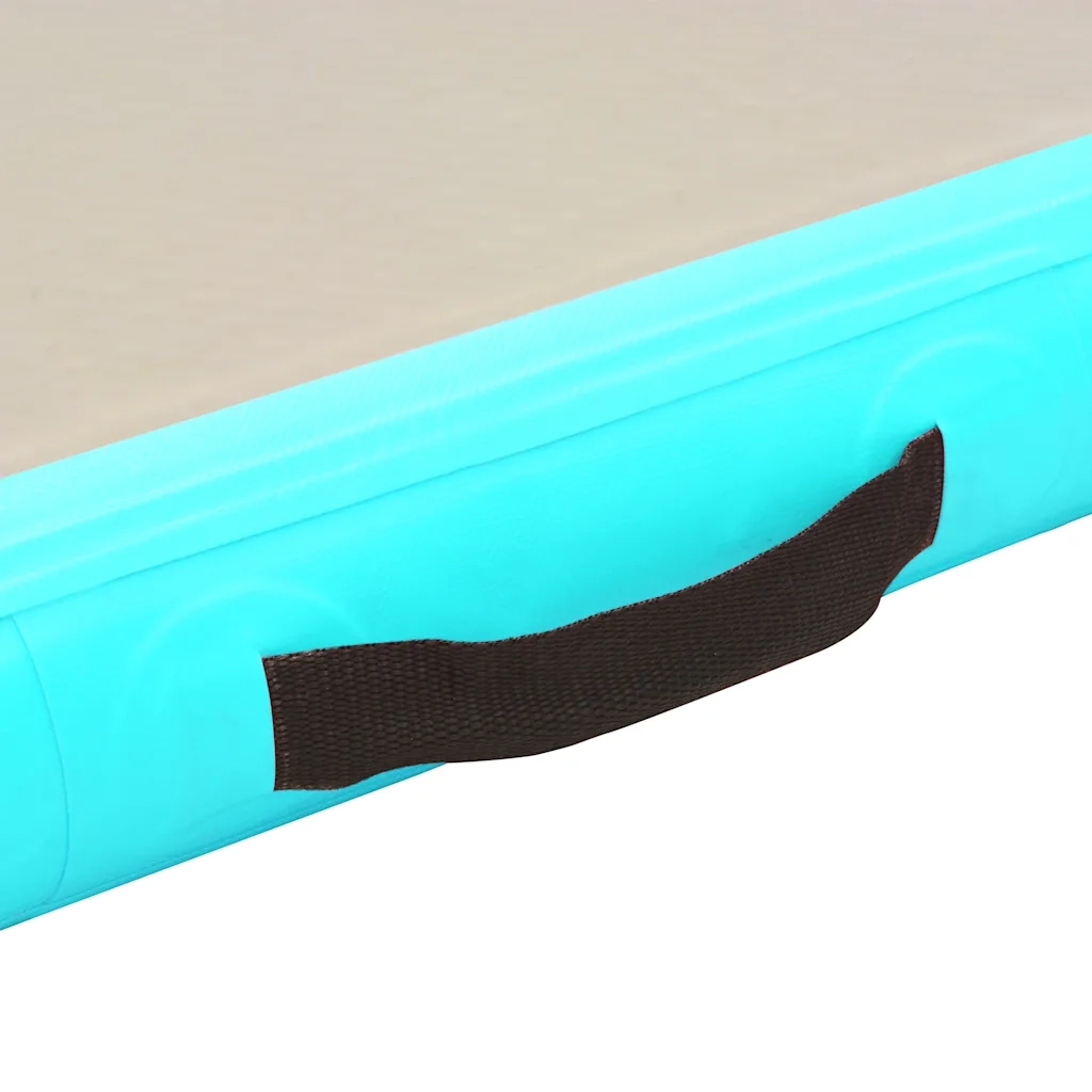 Tappetino Ginnastica Gonfiabile e Pompa 600x100x10 cm PVC Verde CFW7845208