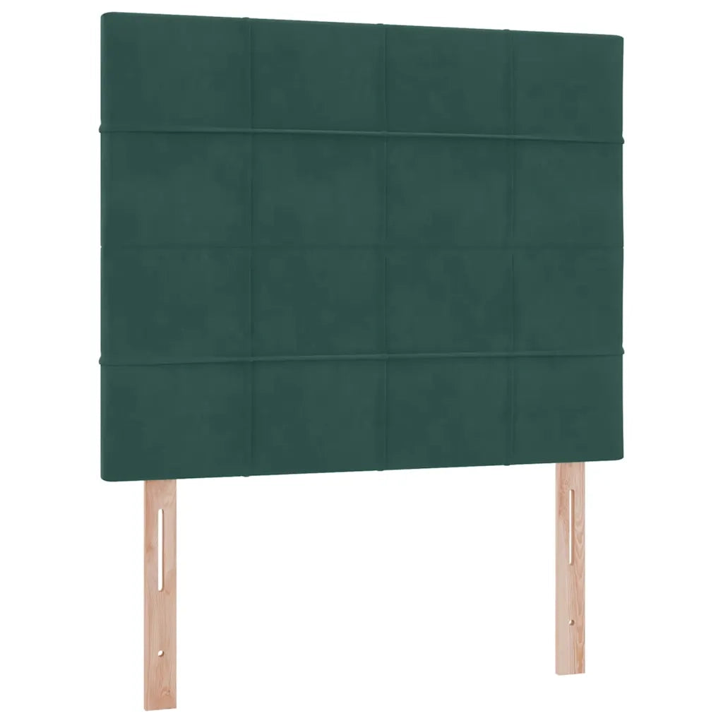 Letto con contenitore e materasso Verde Scuro 120 x 200 cm