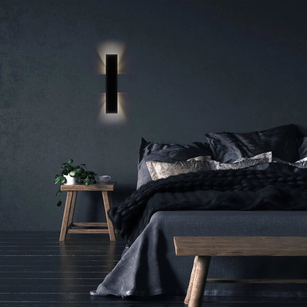 Applique nera rettangolare su/giù LED 6W 3000K Rabalux