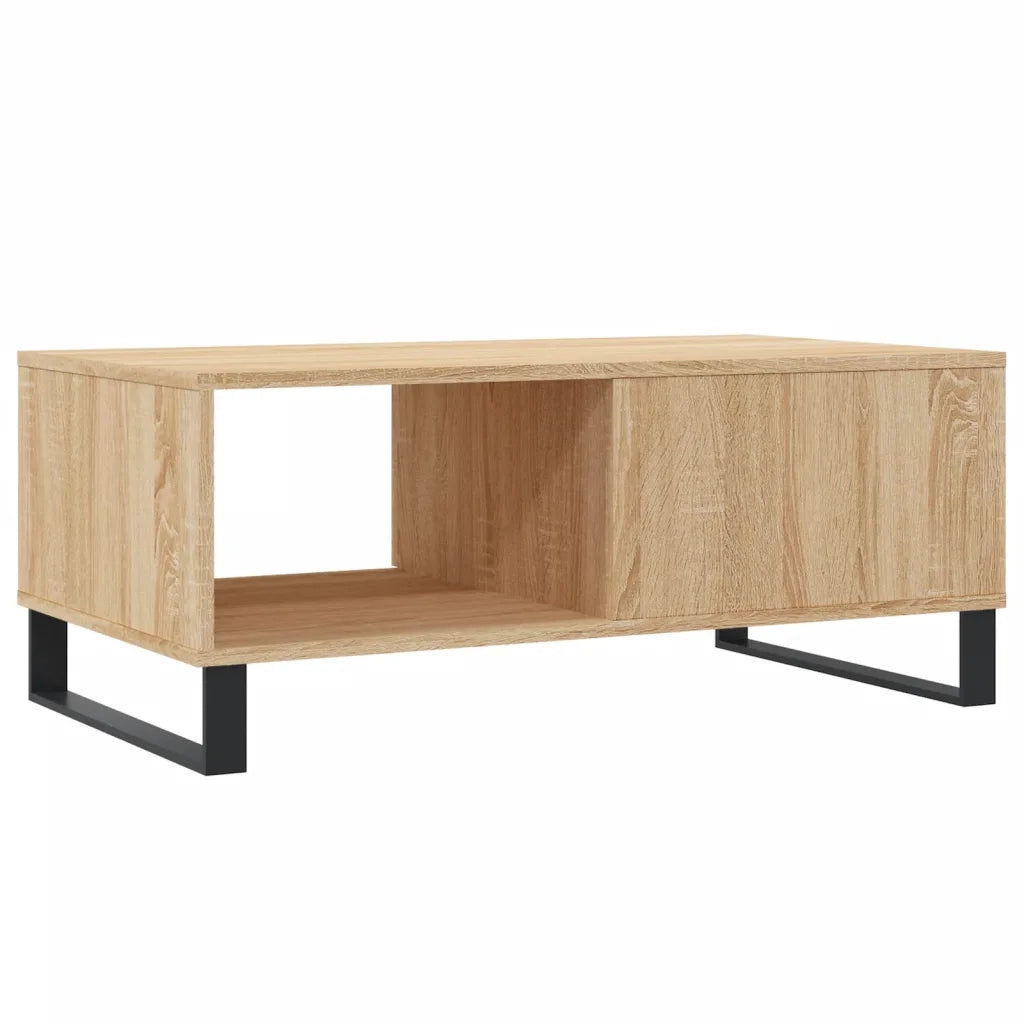 Tavolino Salotto-Tavolino da Soggiorno Rovere Sonoma 90x50x36,5 cm Legno Multistrato