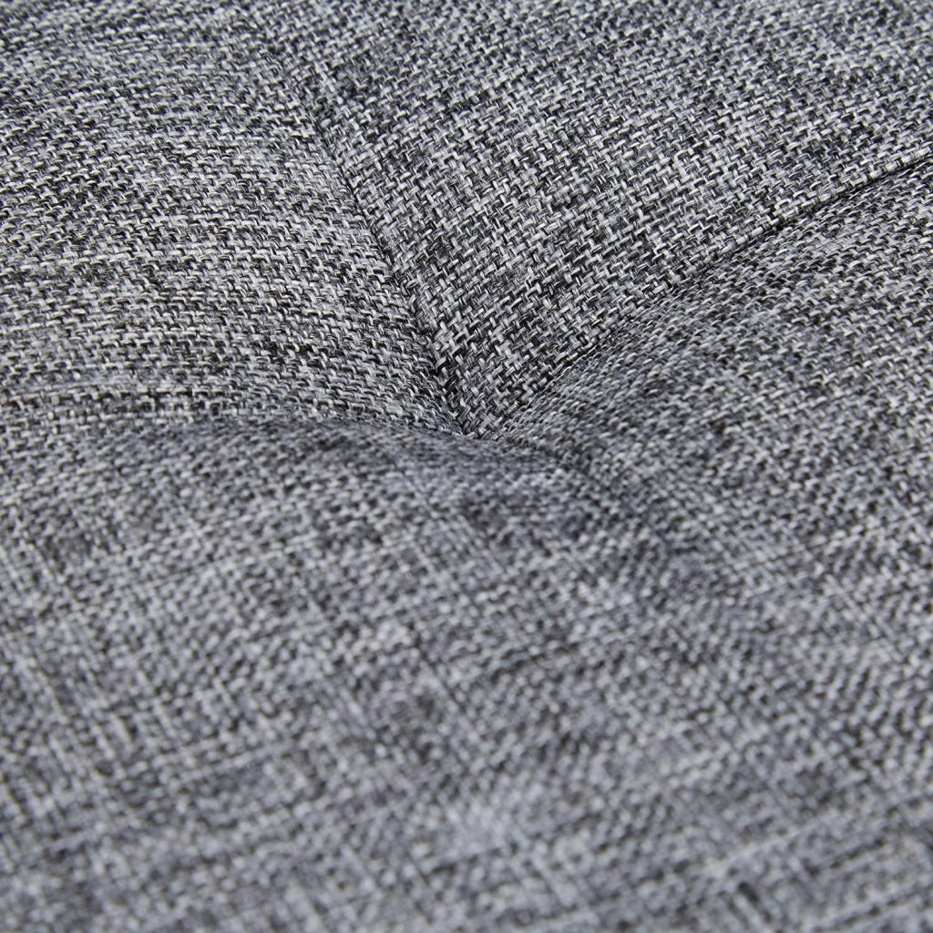 Panca portascarpe con cuscino imbottito scarpiera in tessuto 2 ripiani metallo grigio 13_0000366_2