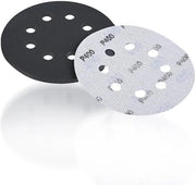 Set di abrasivi per scarpe 125 mm - Set di 30 pezzi - Corone di adesivo 400 - Dischi abrasivi antistatici - Silicium carbide duraturo - Schiuma abrasiva