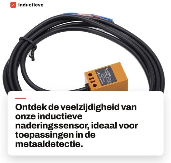Naderingsschakelaar 3-filari - Sensore di Avvicinamento Induttivo - Detezione di Metallo - Tensione DC 10-30V - ABS - 5 mm - Sensore Induttivo