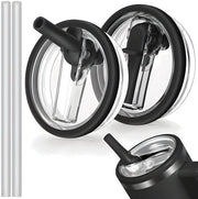 Dadi per Stanley Cup con Spighe (2 paia) - Nero - Imbottito - BPA - Adatto per Quencher FlowState 1.2L 40 OZ- Disponibile in Molti Colori - Pratico & Funzionale