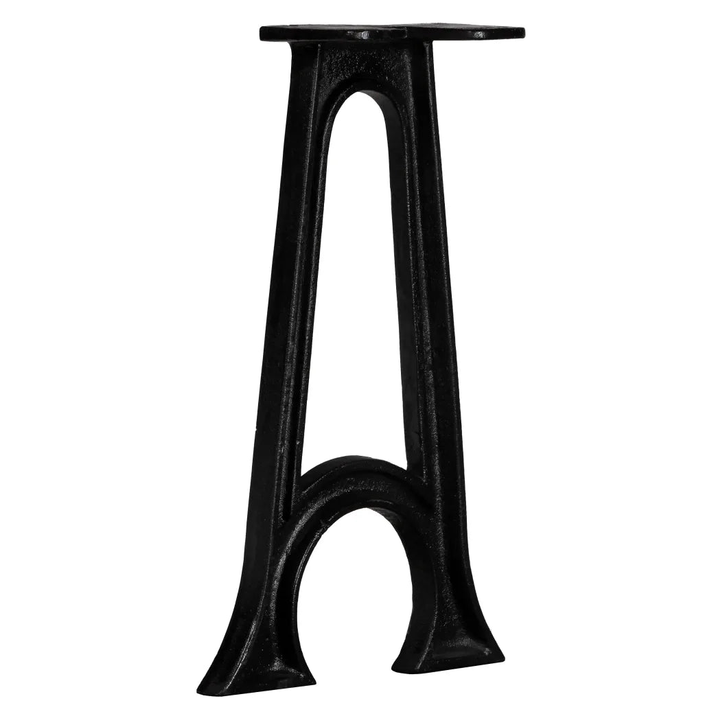 Gambe per Panca 2 pz con Base ad Arco a Forma di A in Ghisa 245431