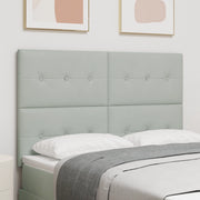 LED Testata Illuminata Grigio 72 cm Velluto