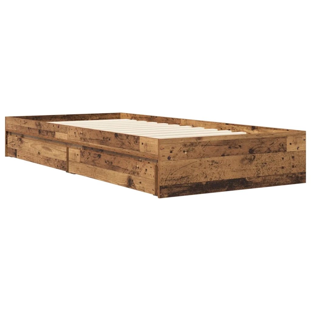 Telaio del letto con storage Legno antico 80 x 200 cm 3429592