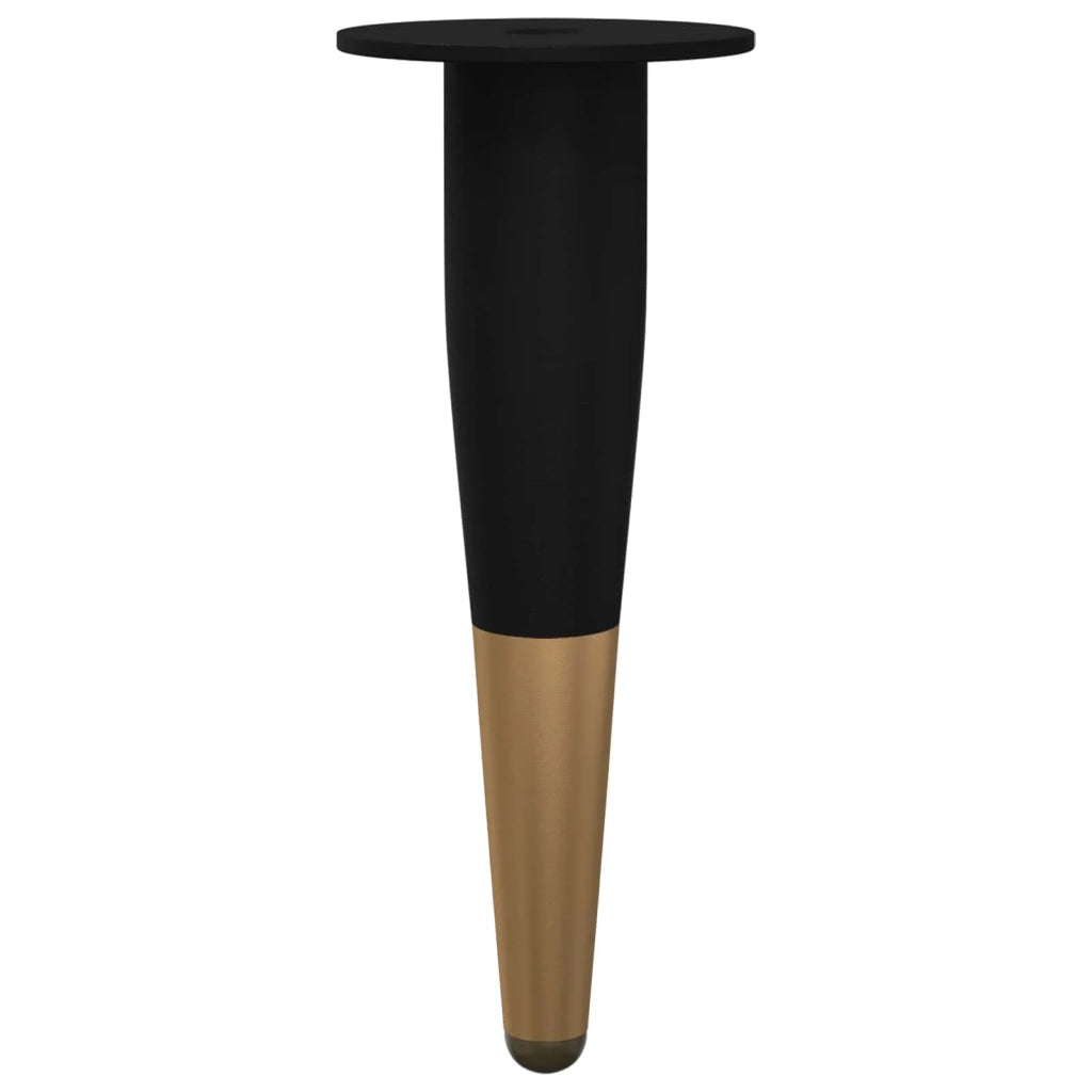 Piedini per mobili 2 pz Nero e Oro ? 40 x 98 mm Ferro CFW3710827