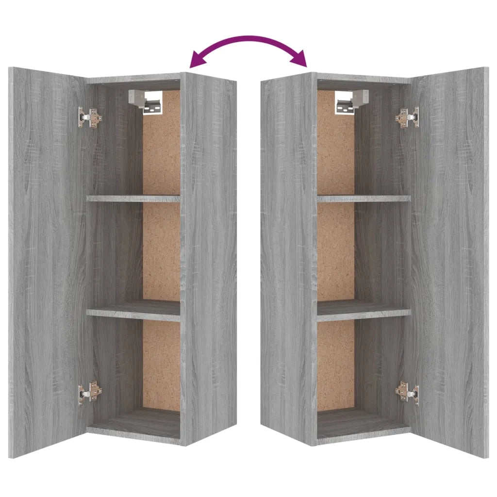 Set Mobili Porta TV 8pz Grigio Sonoma in Legno Multistrato 3114300
