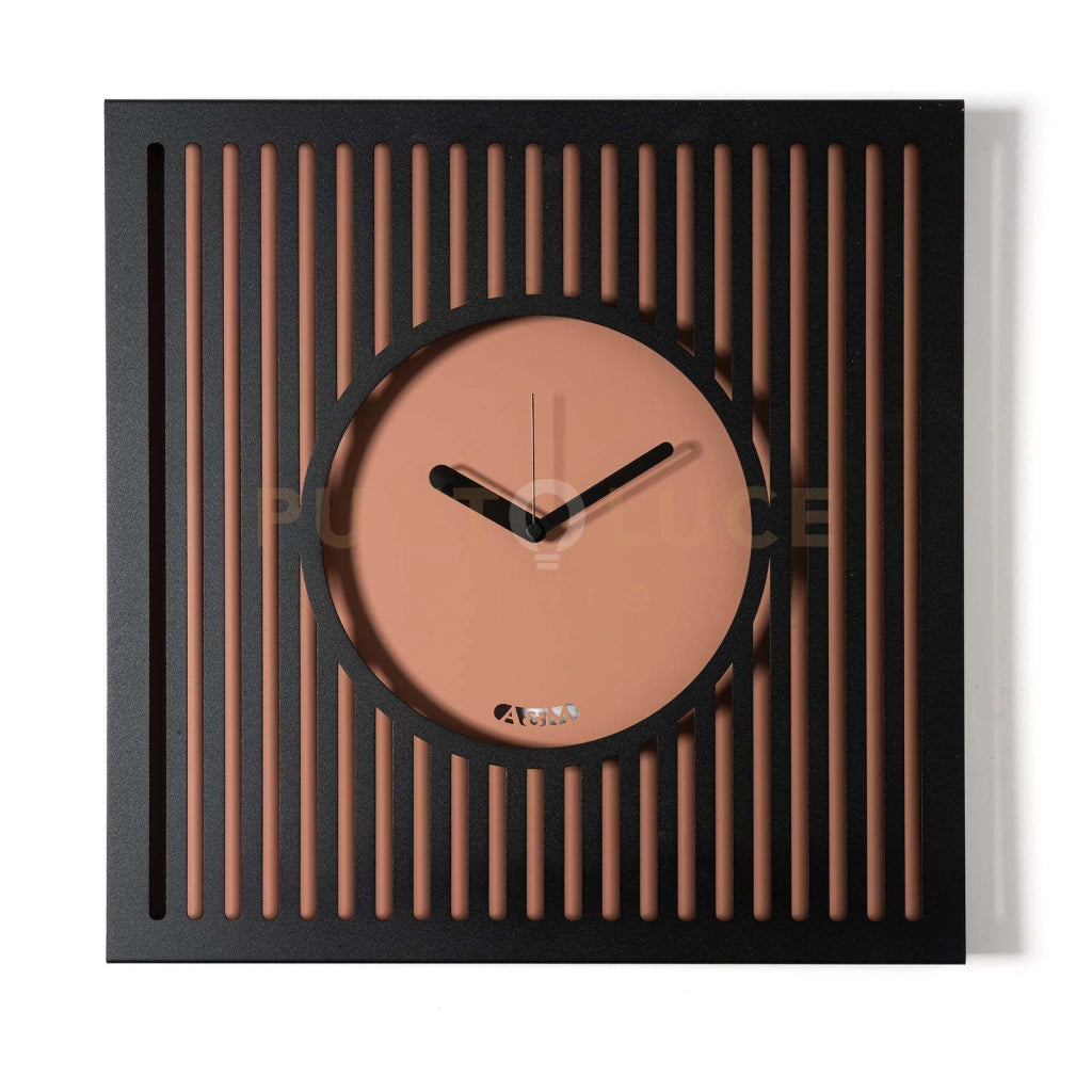 Orologio da parete elegante Tiffany grande Nero,mocha mousse