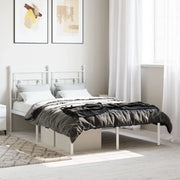 Giroletto con Testiera-Struttura Letto con testiera in Metallo Bianco 120x200 cm 364221