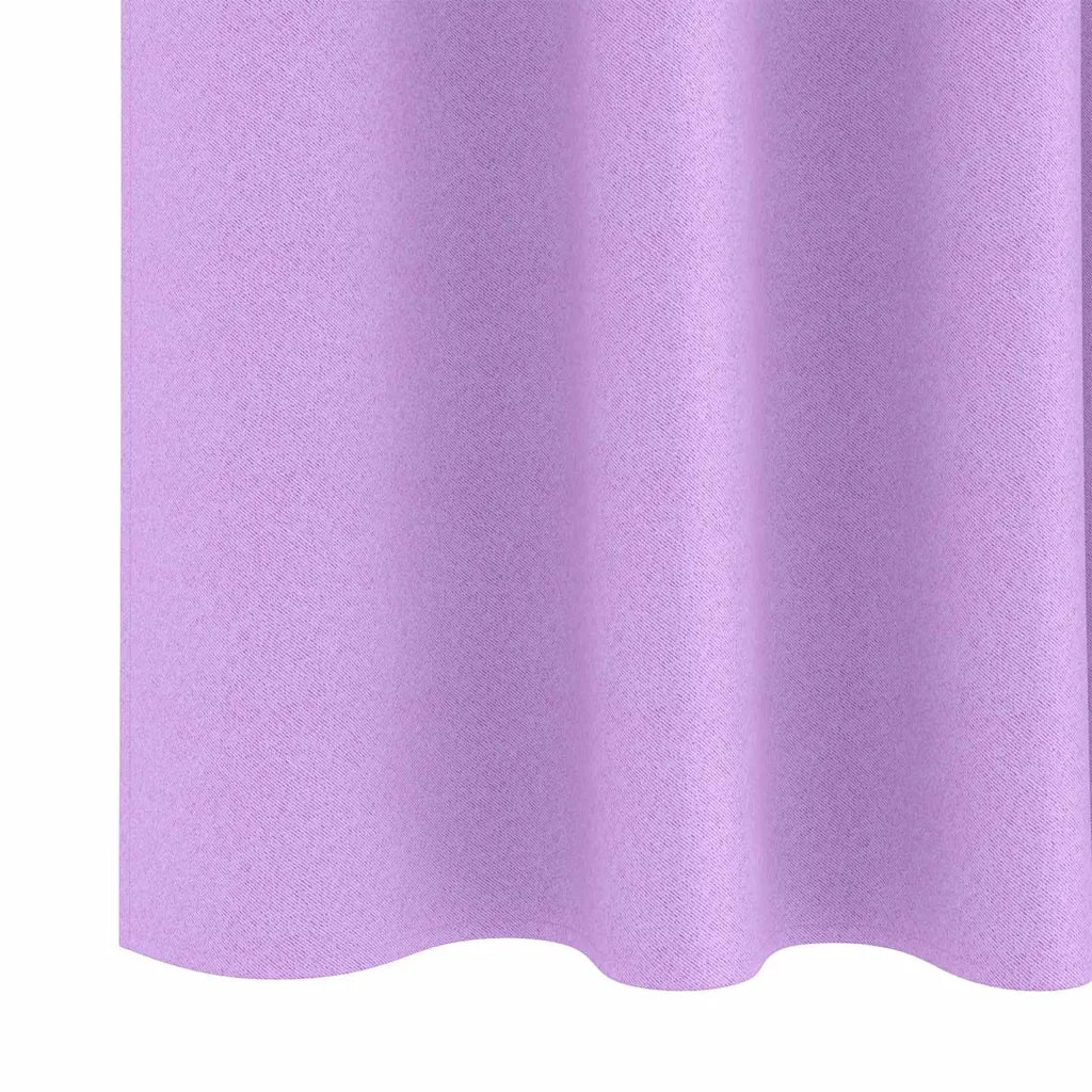 Tende Blackout con Anelli 2 pcs Viola 260 x 140 cm Poliestere 4107492