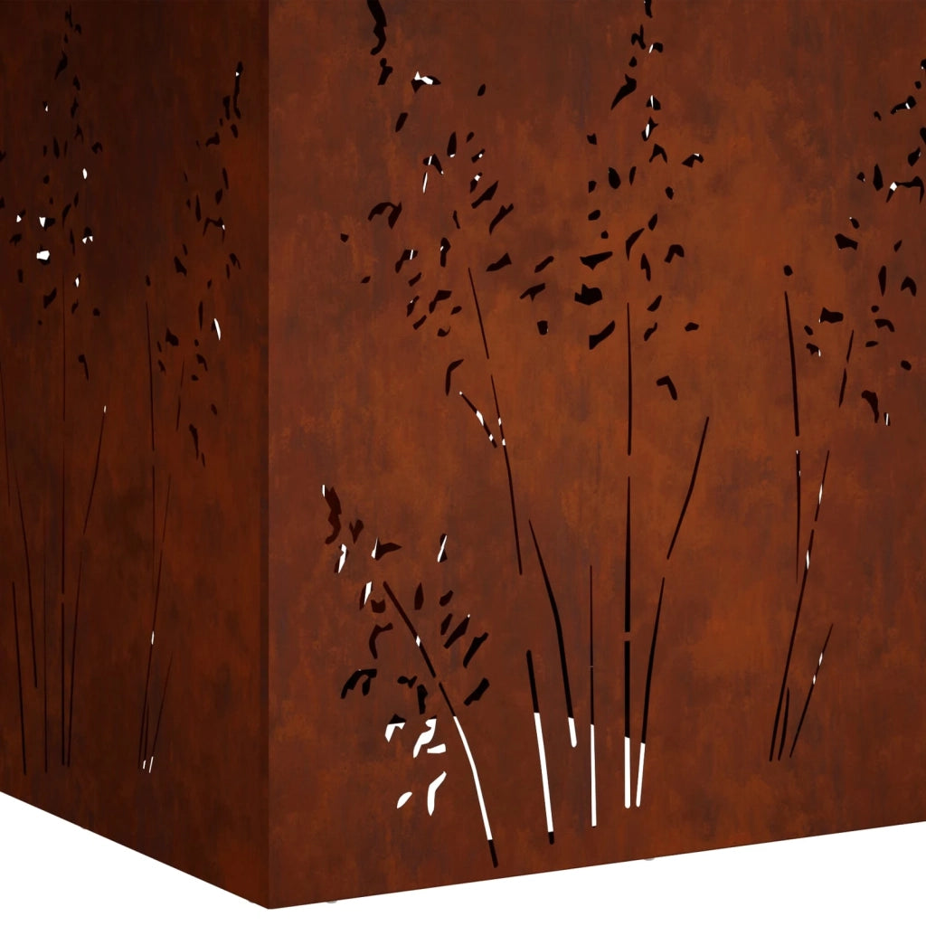 Vaso da giardino 2 pz Ruggine 50 x 50 x 75 cm Acciaio Corten 8005777
