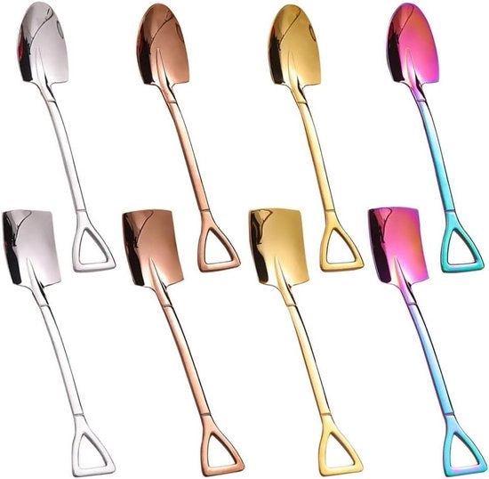 Set di 8 cucchiai in acciaio inossidabile per caffè, gelato, dessert e altro - Accessori per la cucina