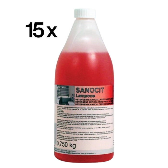 Sanocit 750 ml Detergente Anticalcare Igienizzante Profumato | Kemika,15 Pezzi
