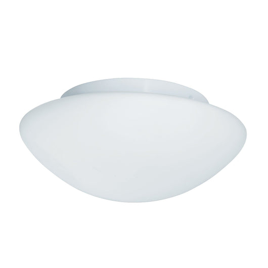 Plafoniera Contemporanea Tokio Acciaio Bianco Vetro 1 Luce E27