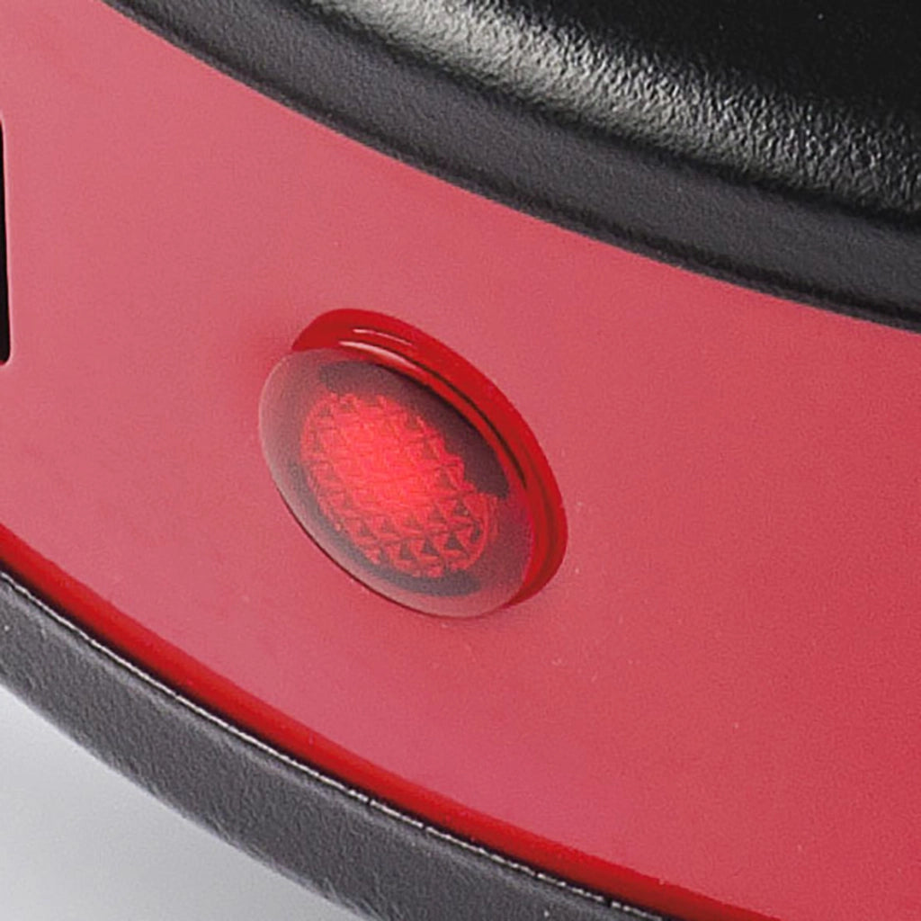 G3 ferrari g10157 fornello portatile elettrico, 500 w, regolazione temperatura, piastra in ghisa 11 cm, spia d'accensione, ideale per campeggio, rosso