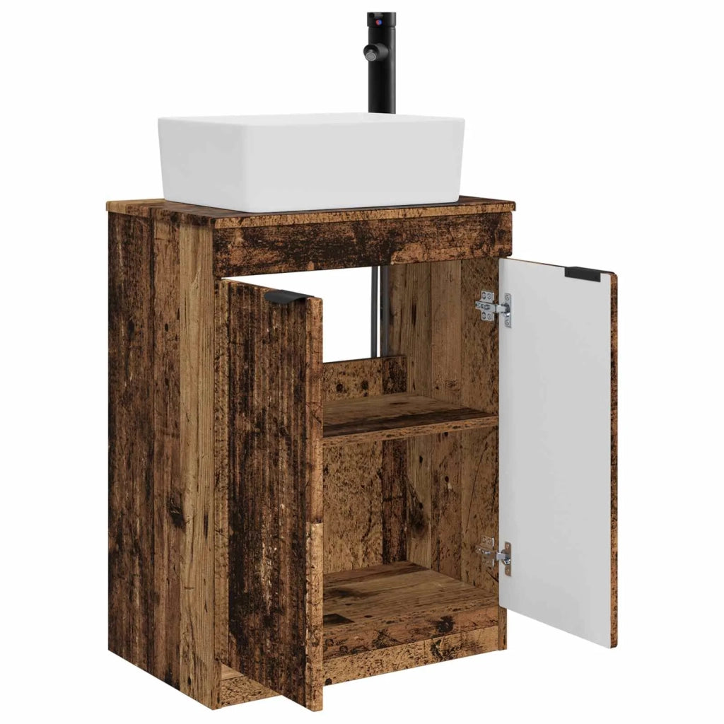 Mobile da bagno con lavabo Legno antico 54 x 35 x 83 cm 890166