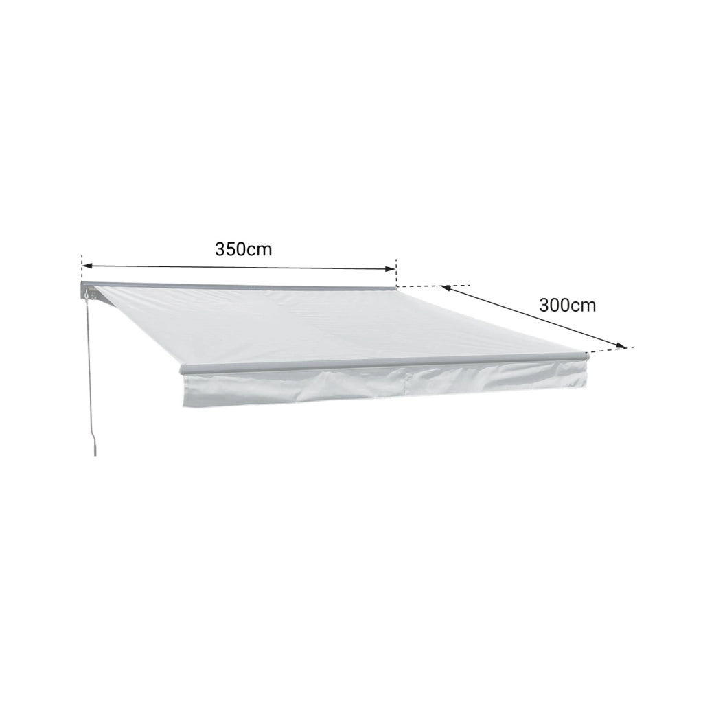 Tenda SAULE 3,5 × 3 m con semicupio - Tessuto antracite e struttura grigia