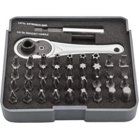 Topex 06-105 punte giravite 1/4 4 con innesto e cricchetto 38 p