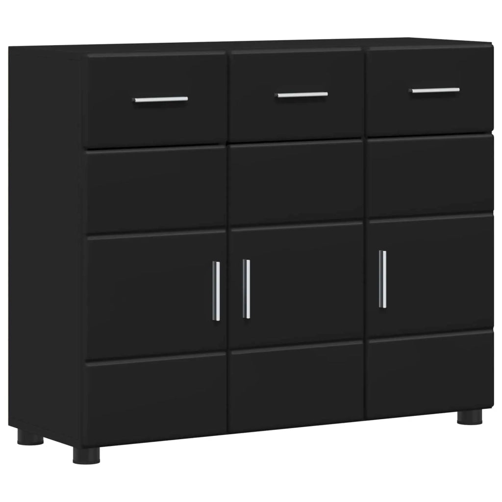 Credenza FLORIN Nero 88,5 x 30,5 x 73 cm Legno multistrato 880312