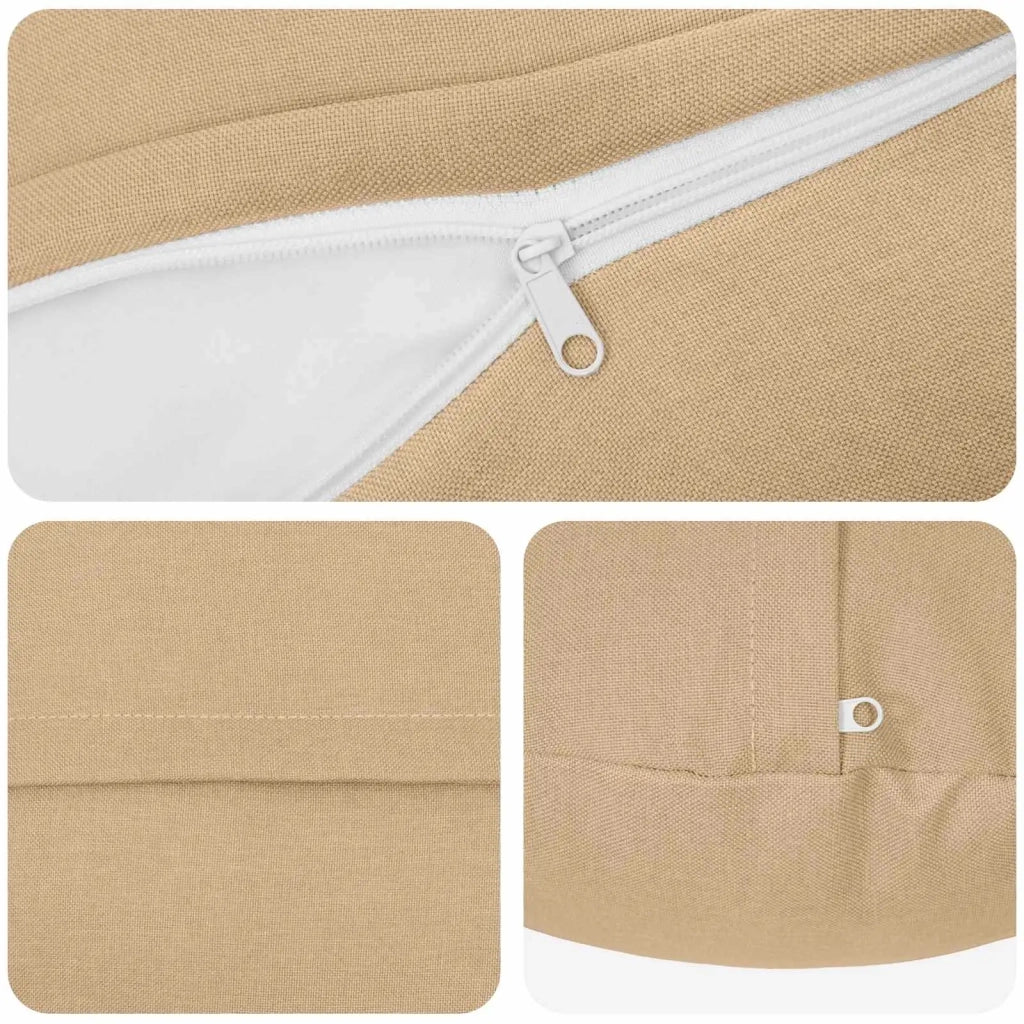 Federa 6 pz HEERLEN Crema Ø 30 cm Tessuto 921872