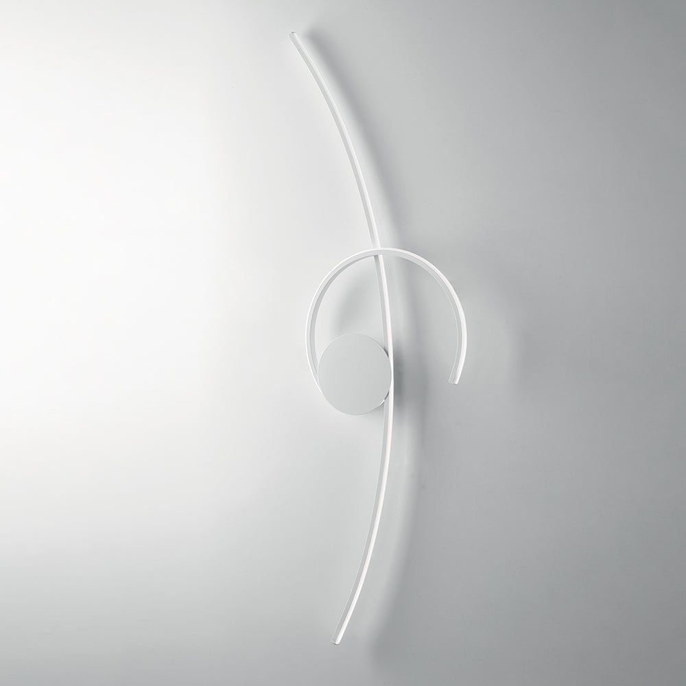 Plafoniera In Alluminio E Metallo Bianco Moderno Giglio Led