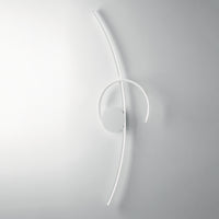 Plafoniera In Alluminio E Metallo Bianco Moderno Giglio Led