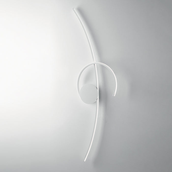 Plafoniera In Alluminio E Metallo Bianco Moderno Giglio Led