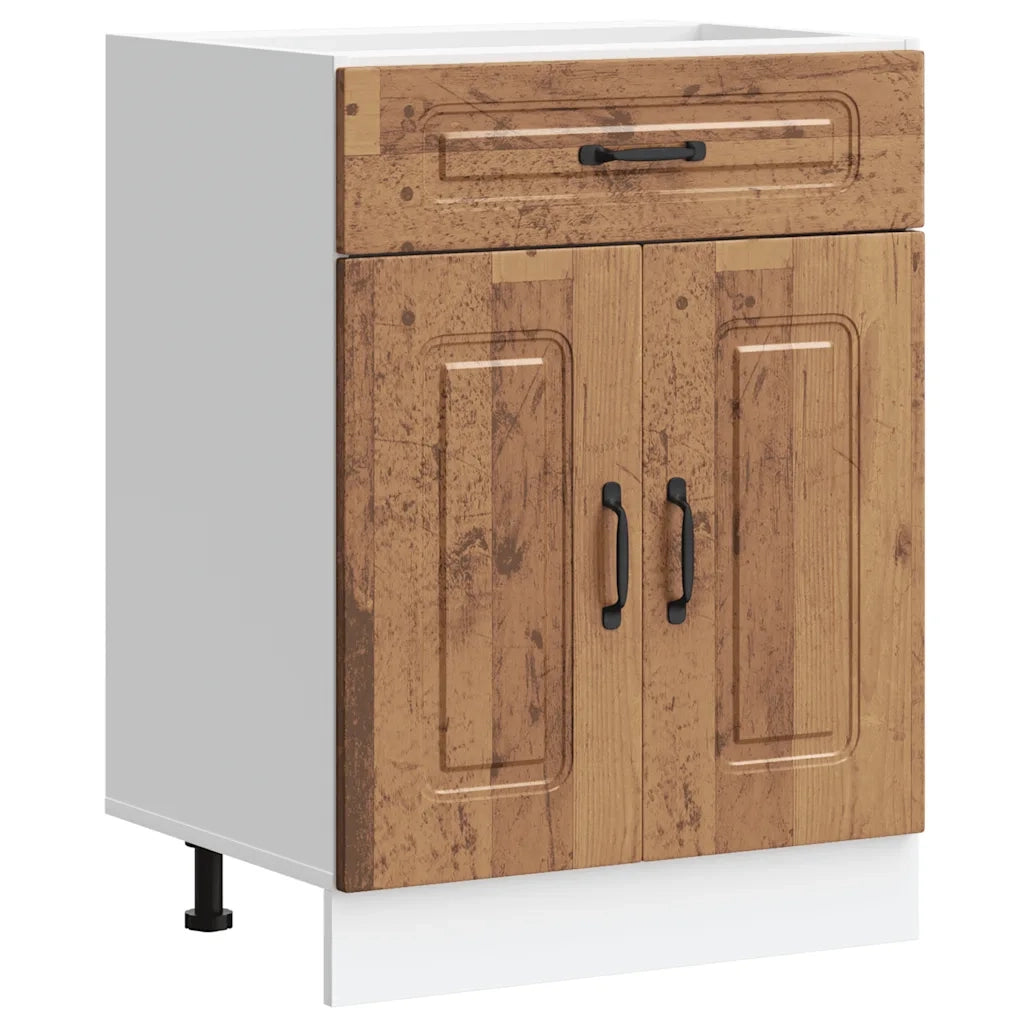vidaXL Base da Cucina Kalmar Legno Vecchio in Legno Multistrato