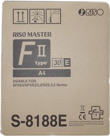 ORIGINAL Riso nastro a trasferimento termico S-8188E A4 Master A4, EZ-Type 30, PU=2