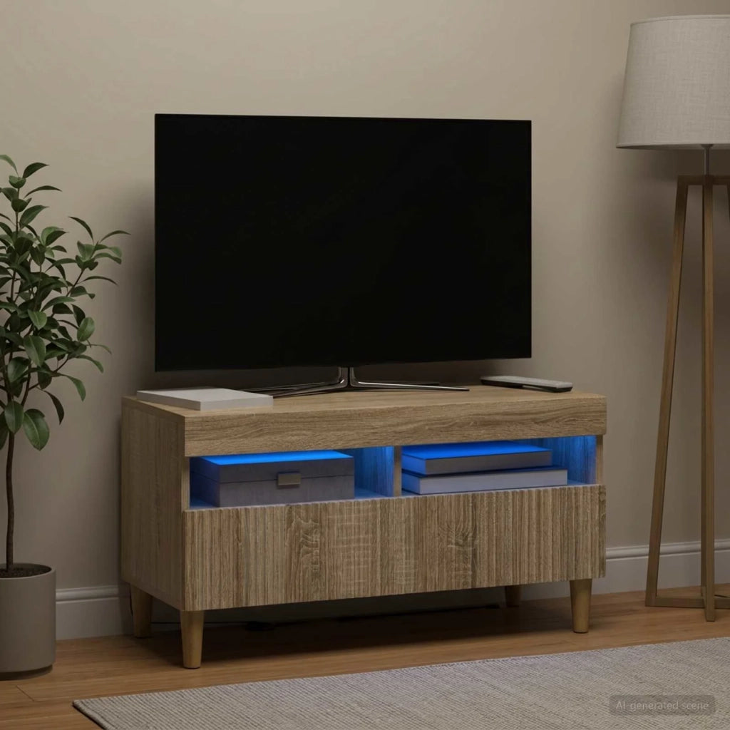 Mobile TV LED Rovere Sonoma Legno ingegnerizzato 896777