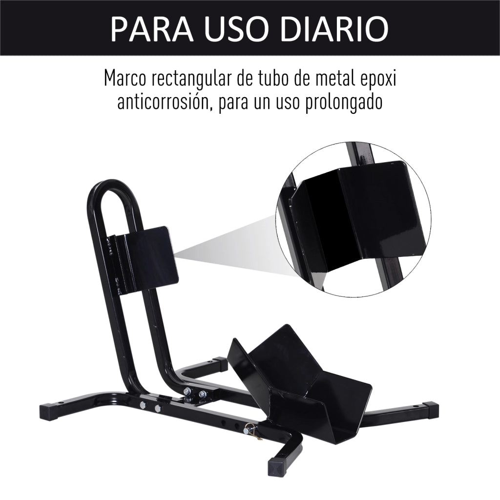 Cavalletto Anteriore Moto Regolabile 3 Livelli ¨C Xylo ¨C Metallo Robusto per Ruote ?43/48/53cm Nero