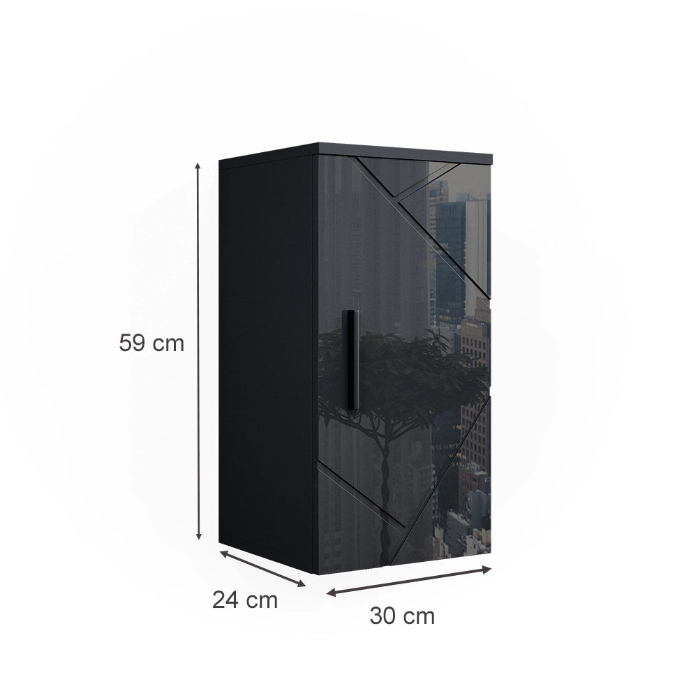 Mobile bagno Irma Antracite lucido 30 x 59 cm Vicco