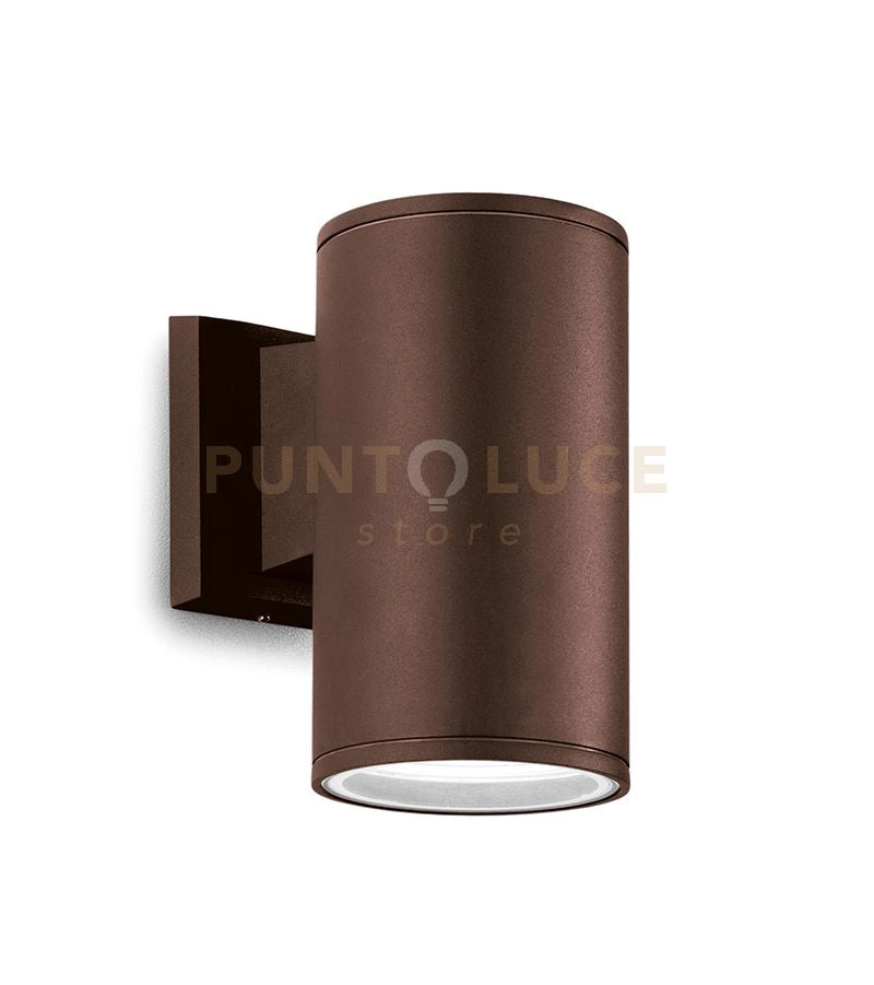 GES1005- APPLIQUE IN ALLUMINIO 1 LUCE ATTACCO E27 COLORE RUGGINE IP65