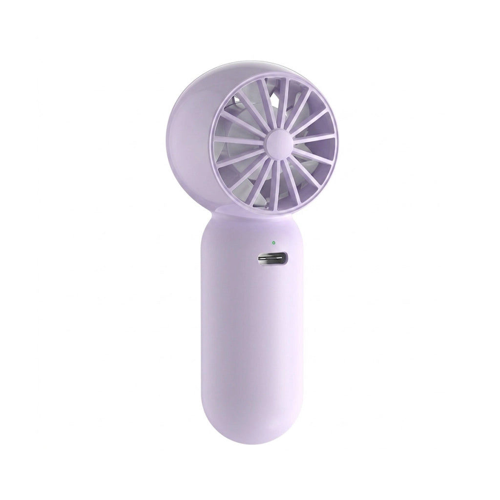 Mini Ventilatore Portatile 3 Velocità 500mAh Ricaricabile USB-C Compatto Viola Usams