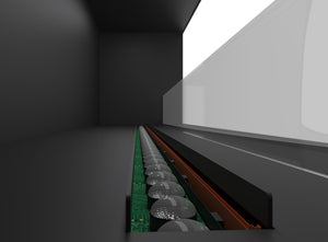 Camino a Vapore Elettrico da Incasso 180x45(64,8)x40 cm Invapo Inside con Ricarica Automatica e LED RGB Nero