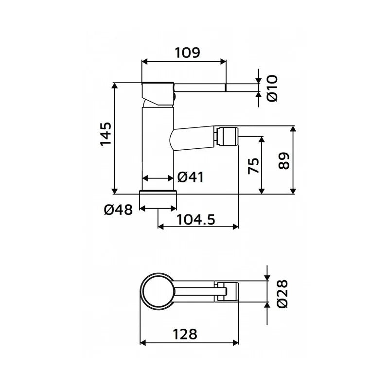 Miscelatore Bidet Serie Cross
