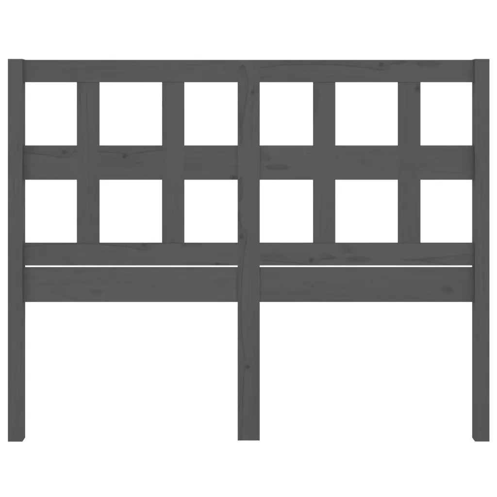Testiera per Letto Grigia 165,5x4x100 cm Legno Massello di Pino 818932