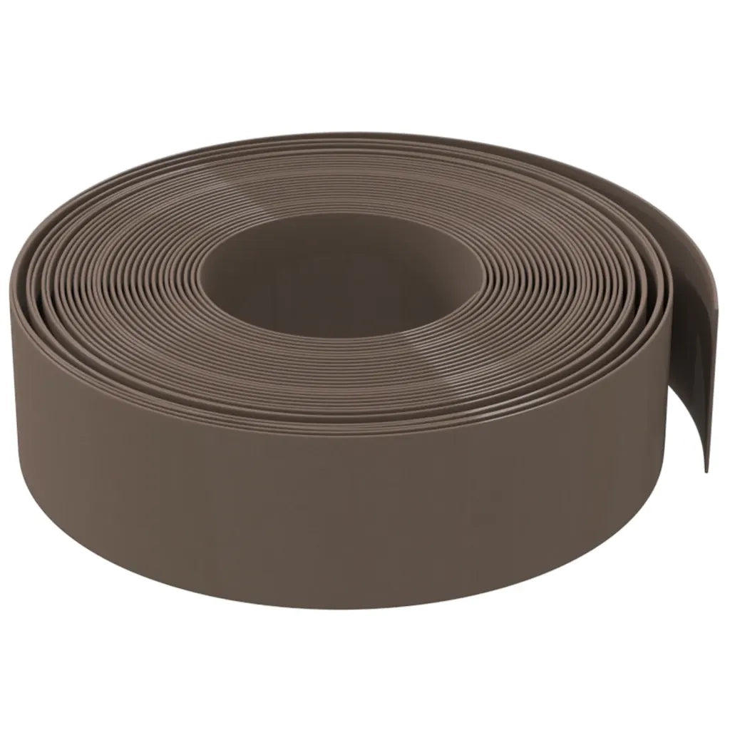 Bordature da Giardino 5 pz Marroni 10 m 15 cm in Polietilene 3155451