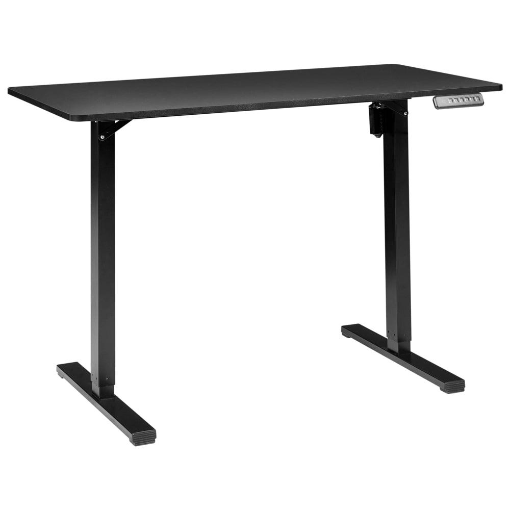 Scrivania elettrica regolabile nero 120 x 60 cm stile moderno