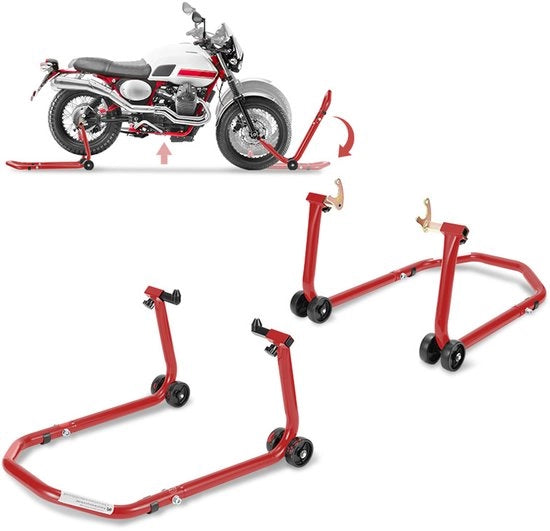 Regolatore di velocità per moto, regolabile per davanti e dietro, adattatori V per moto, rosso