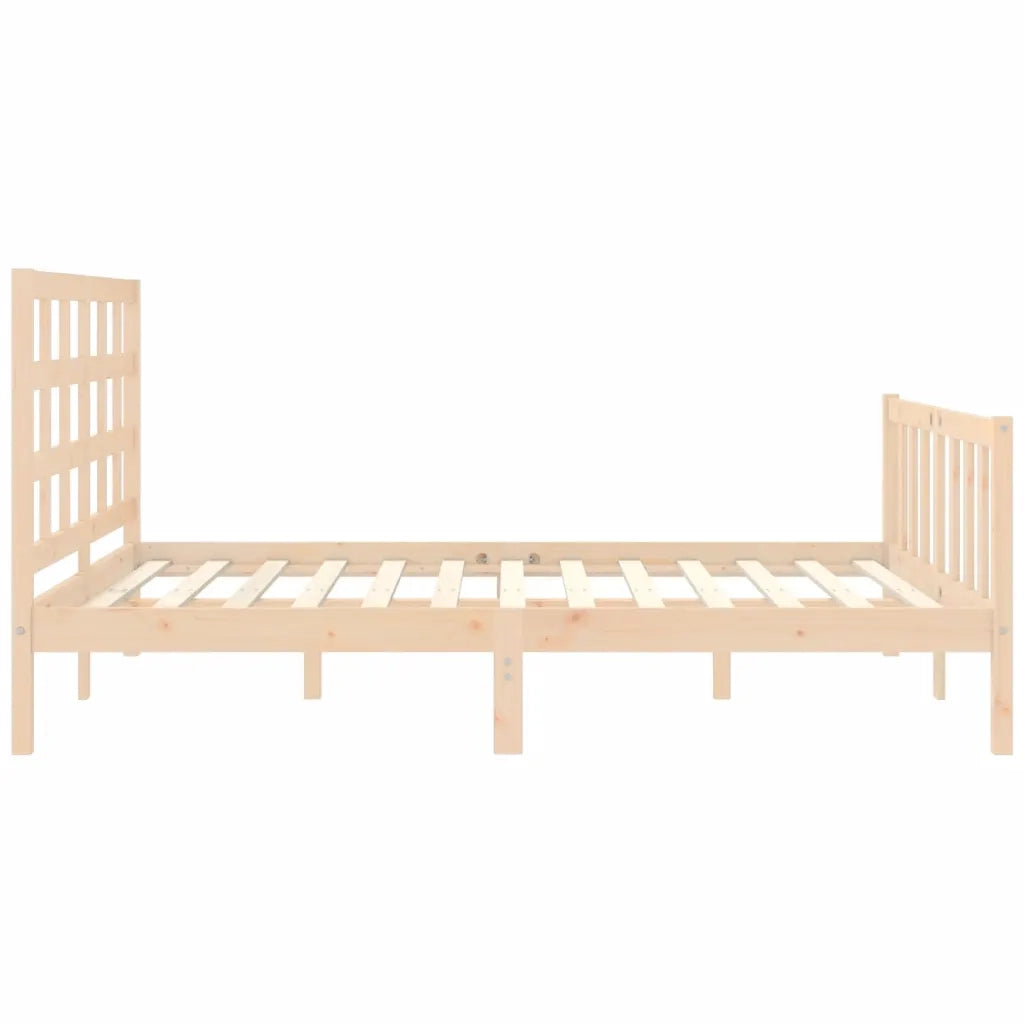 Giroletto senza Materasso-Struttura Letto 160x200 cm in Legno Massello di Pino 591241