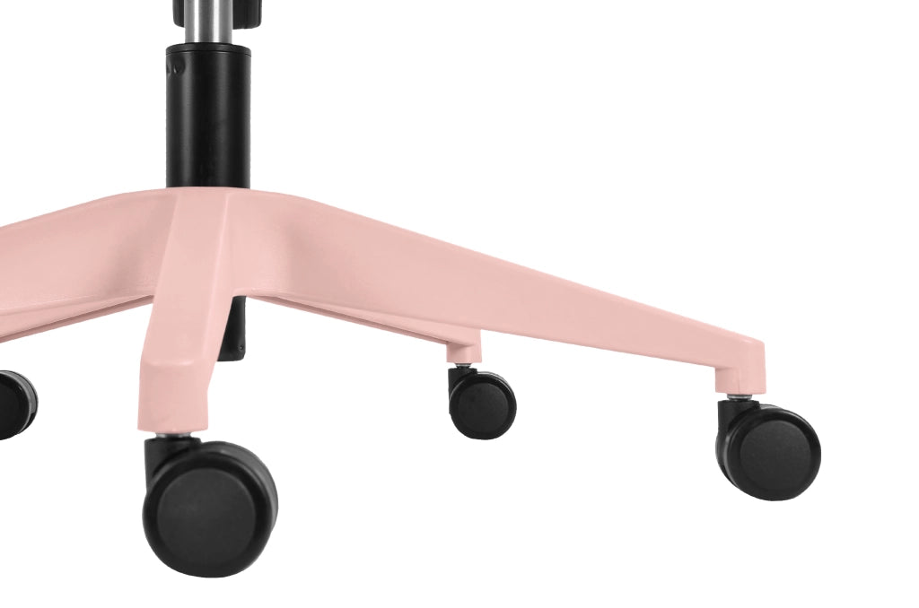 Sedia studio Hispanohogar altezza regolabile in tessuto rosa